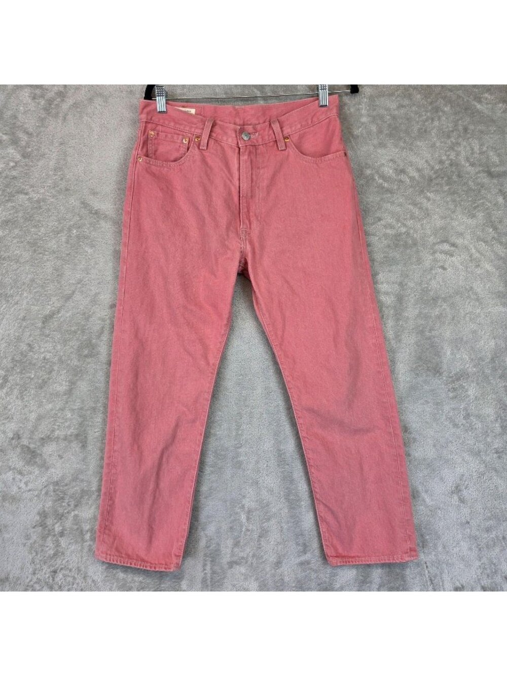 Levis Premium 551Z Jeans Mens 30x26 Pink Medium Wash Straight Denim Pants